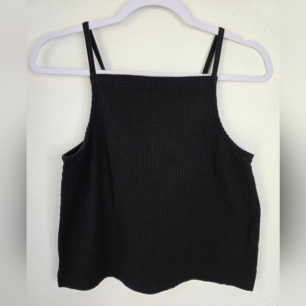 Madewell black square neck top, Size XS